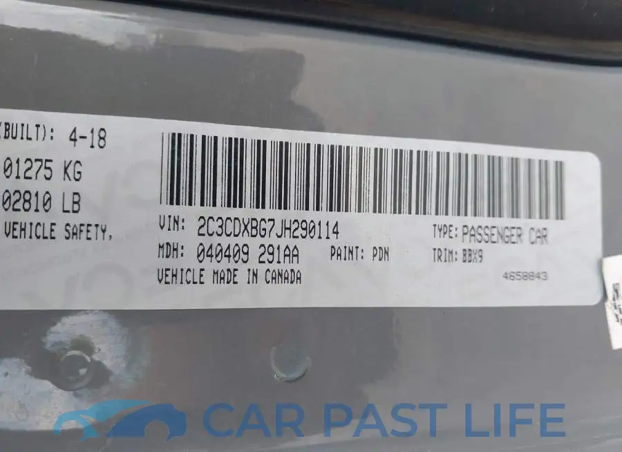 2C3CDXBG7JH290114# 9