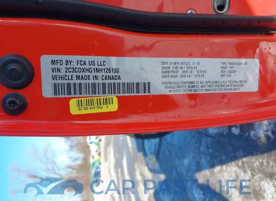 2C3CDXHG1NH126130# 9