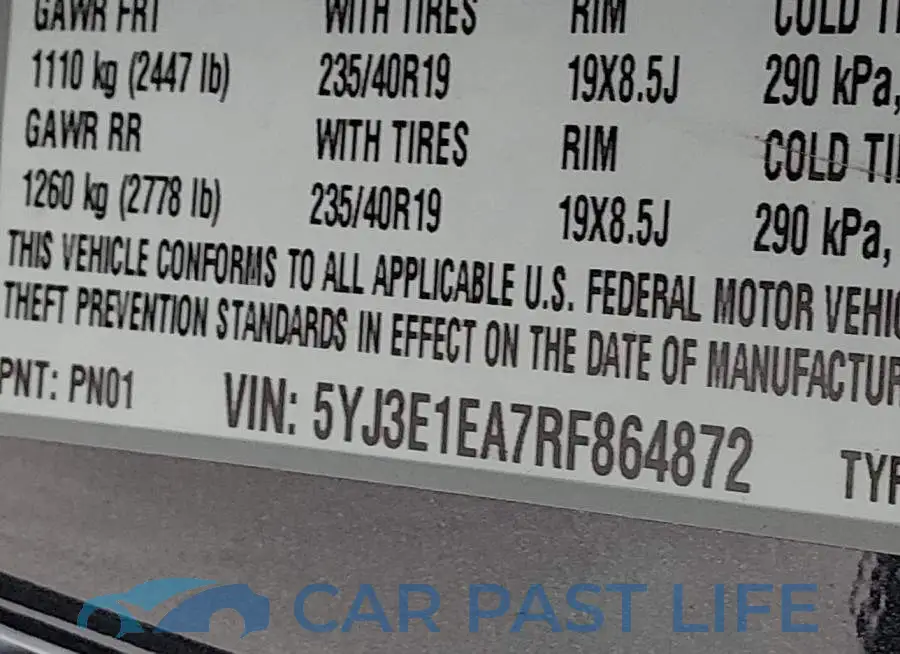 5YJ3E1EA7RF864872# 9