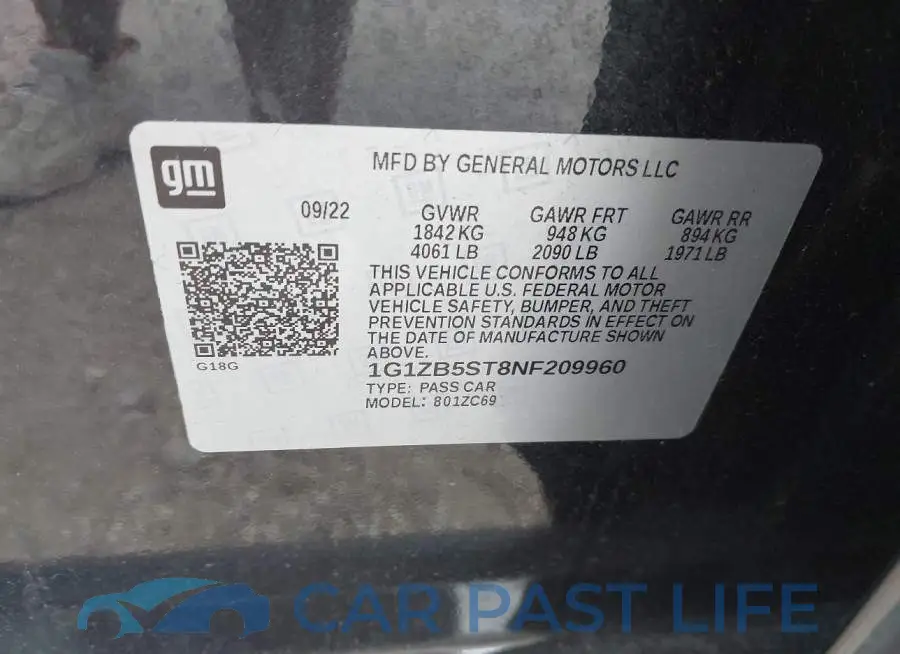 1G1ZB5ST8NF209960# 9