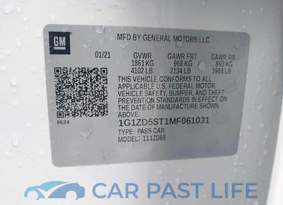 1G1ZD5ST1MF061031# 9