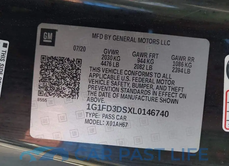 1G1FD3DSXL0146740# 9