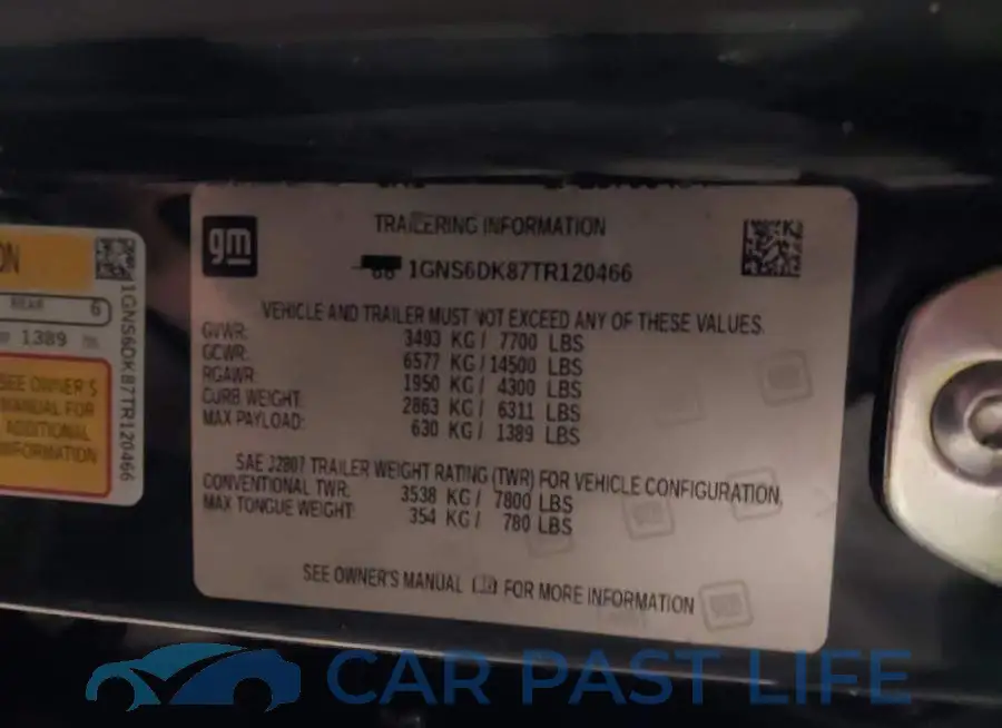 1GNS6DK87TR120466# 9