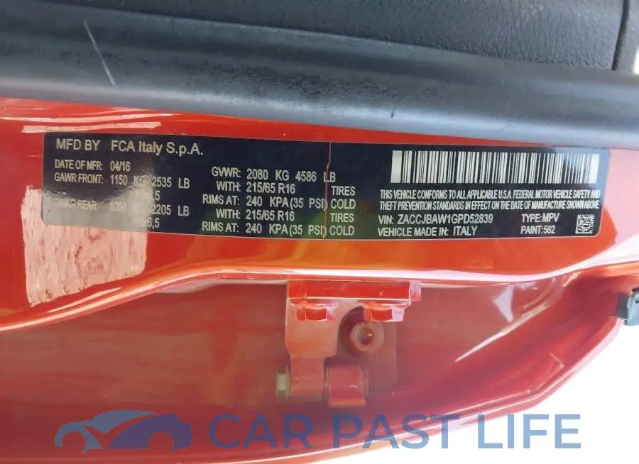 ZACCJBAW1GPD52839# 9