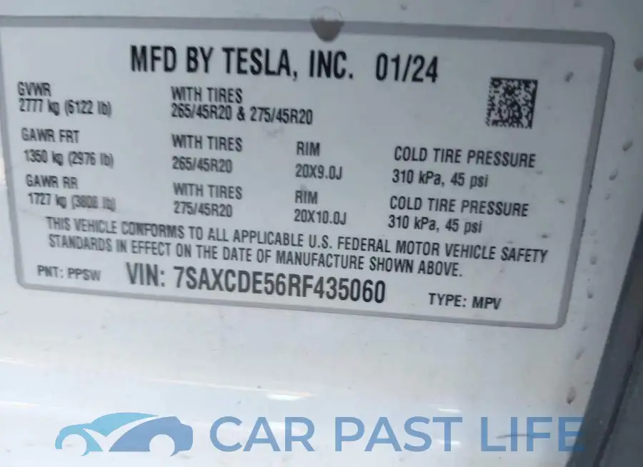 7SAXCDE56RF435060# 9