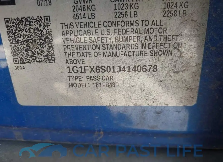 1G1FX6S01J4140678# 9