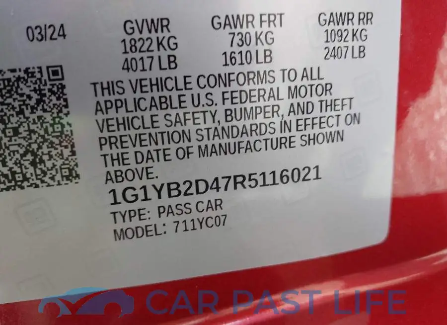 1G1YB2D47R5116021# 9