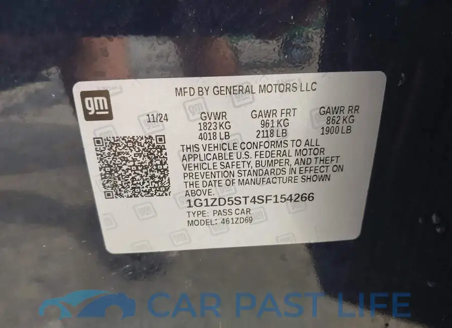 1G1ZD5ST4SF154266# 9