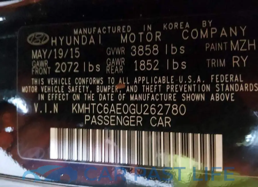 KMHTC6AE0GU262780# 9