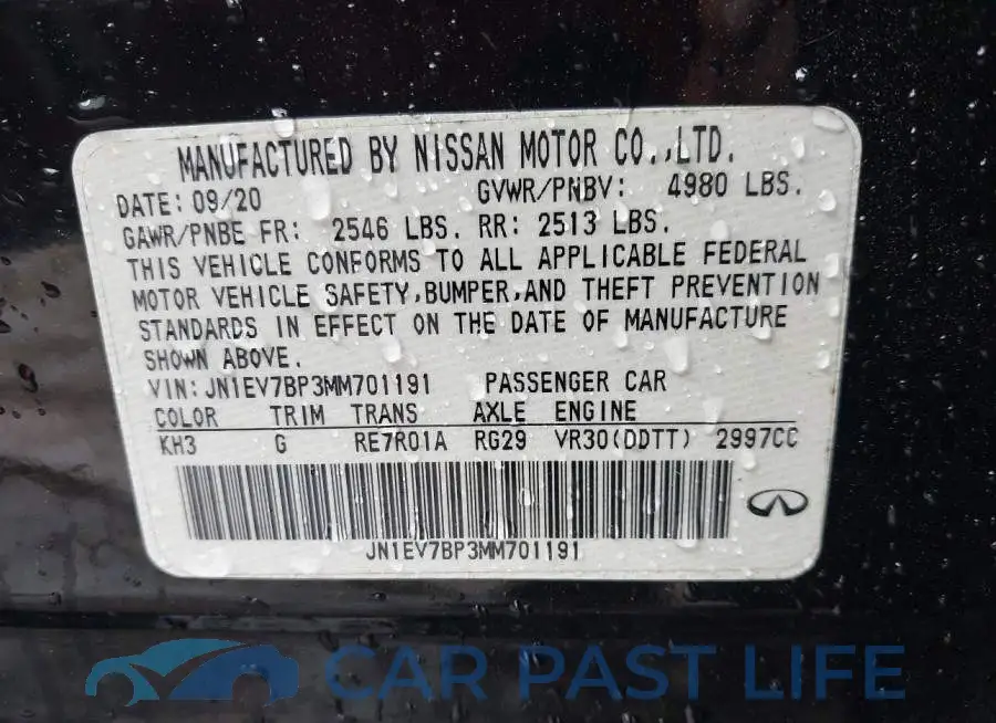 JN1EV7BP3MM701191# 9