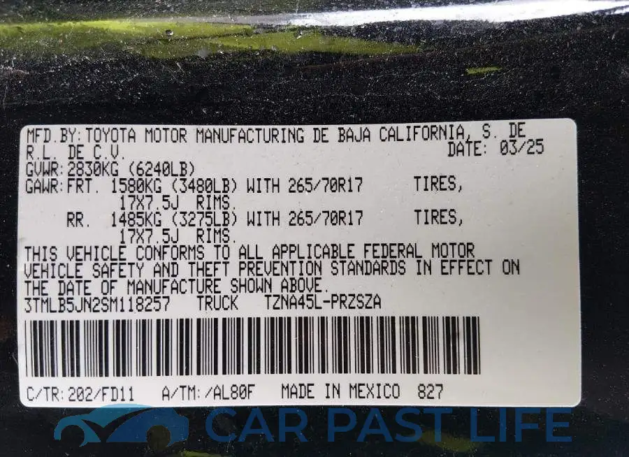 3TMLB5JN2SM118257# 9
