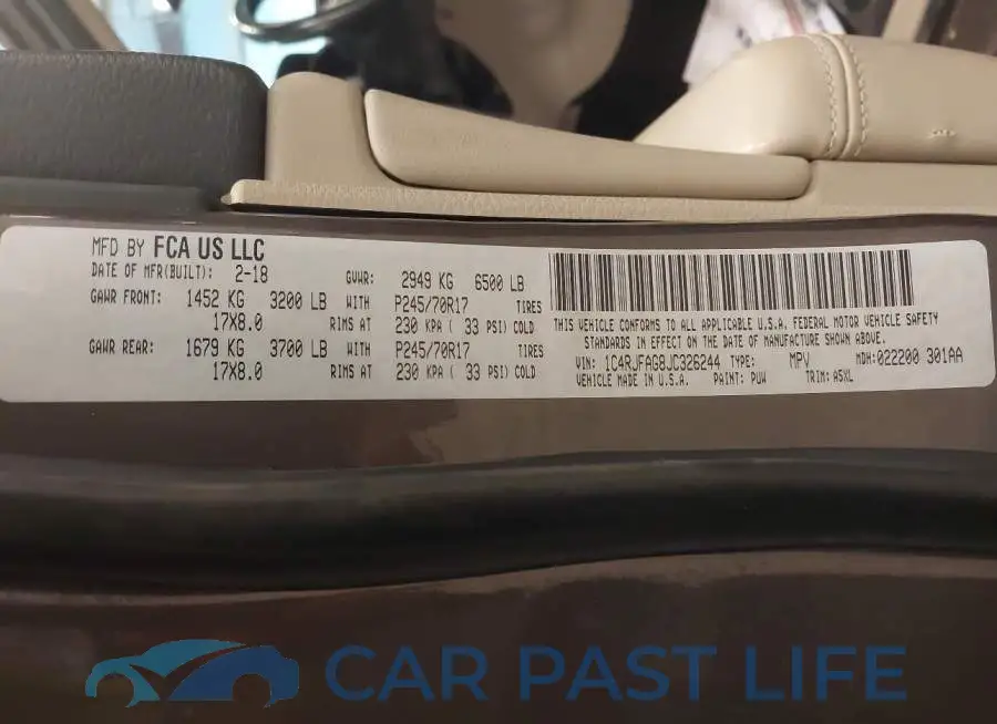 1C4RJFAG8JC326244# 9