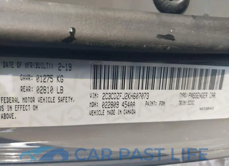 2C3CDZFJ2KH607073# 9
