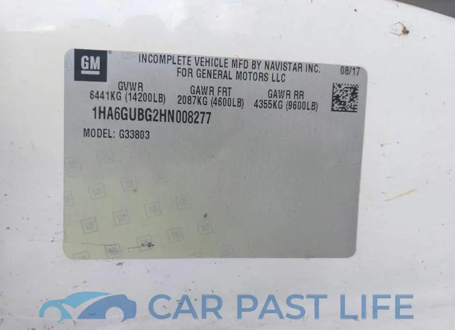 1HA6GUBG2HN008277# 8