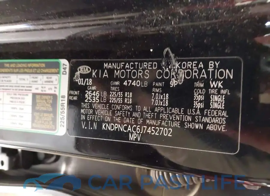 KNDPNCAC6J7452702# 9