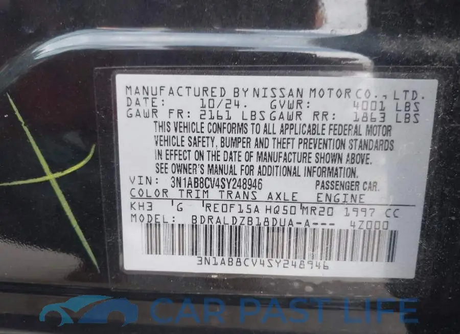 3N1AB8CV4SY248946# 9