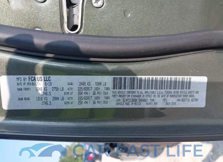3C4PDCBB8KT804801# 9