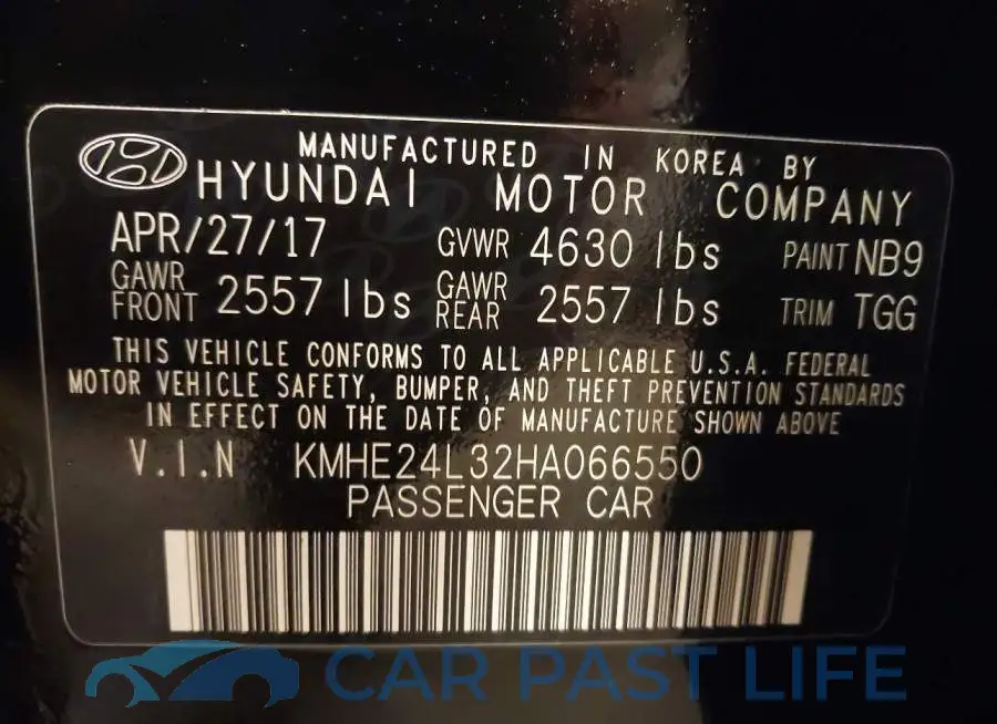 KMHE24L32HA066550# 9
