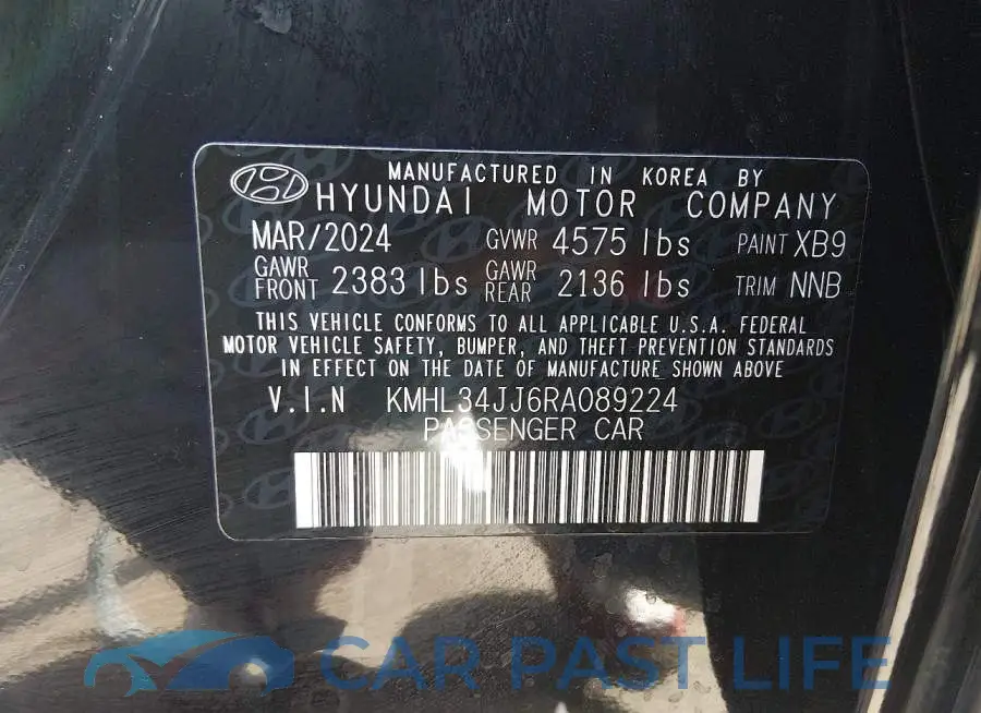 KMHL34JJ6RA089224# 9