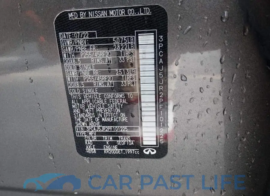 3PCAJ5JR2PF101225# 9