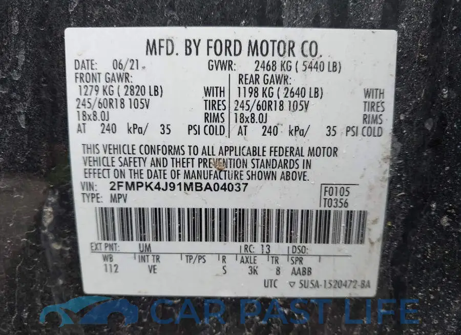 2FMPK4J91MBA04037# 9