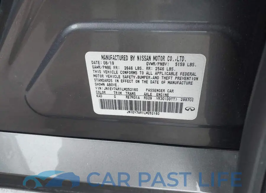 JN1EV7AR1LM252160# 9