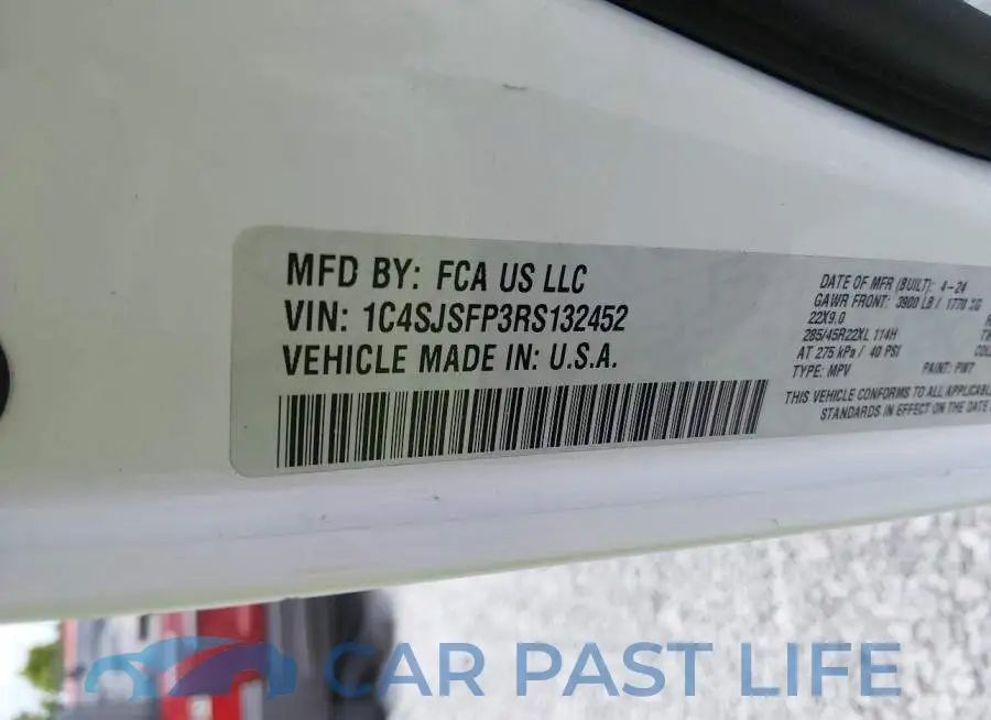 1C4SJSFP3RS132452# 9