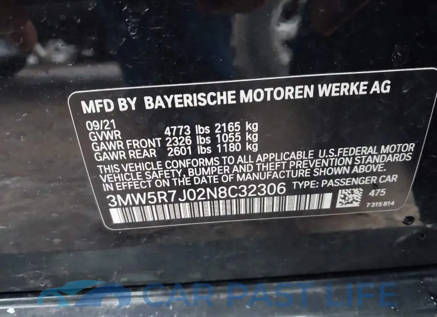 3MW5R7J02N8C32306# 9