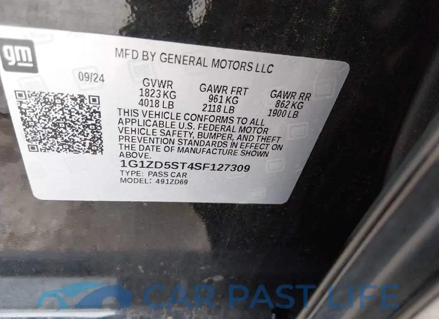 1G1ZD5ST4SF127309# 9