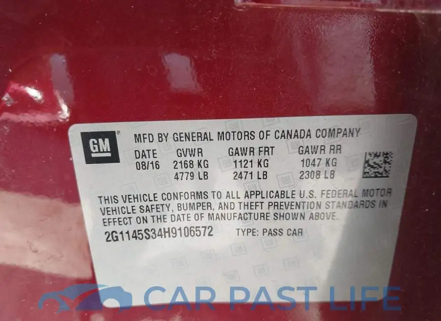 2G1145S34H9106572# 9
