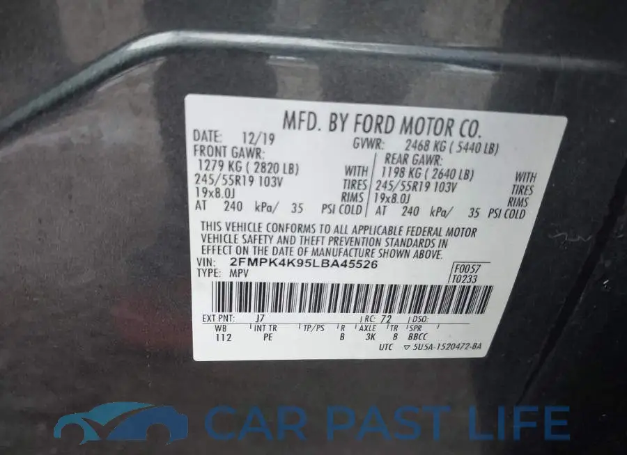 2FMPK4K95LBA45526# 9