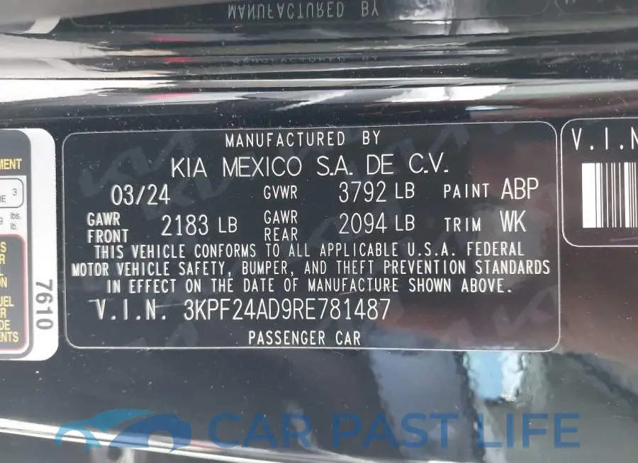 3KPF24AD9RE781487# 9