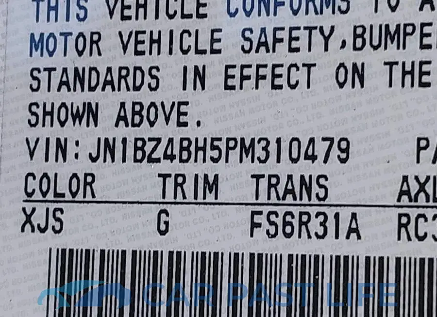 JN1BZ4BH5PM310479# 9