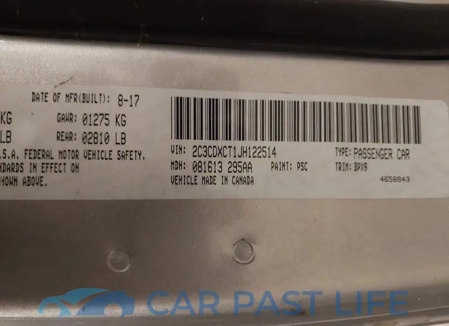 2C3CDXCT1JH122514# 9