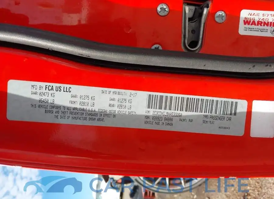 2C3CDXGJ9HH533260# 9