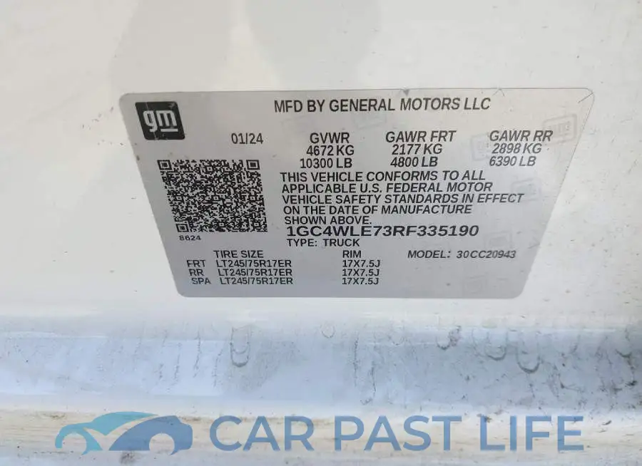 1GC4WLE73RF335190# 9