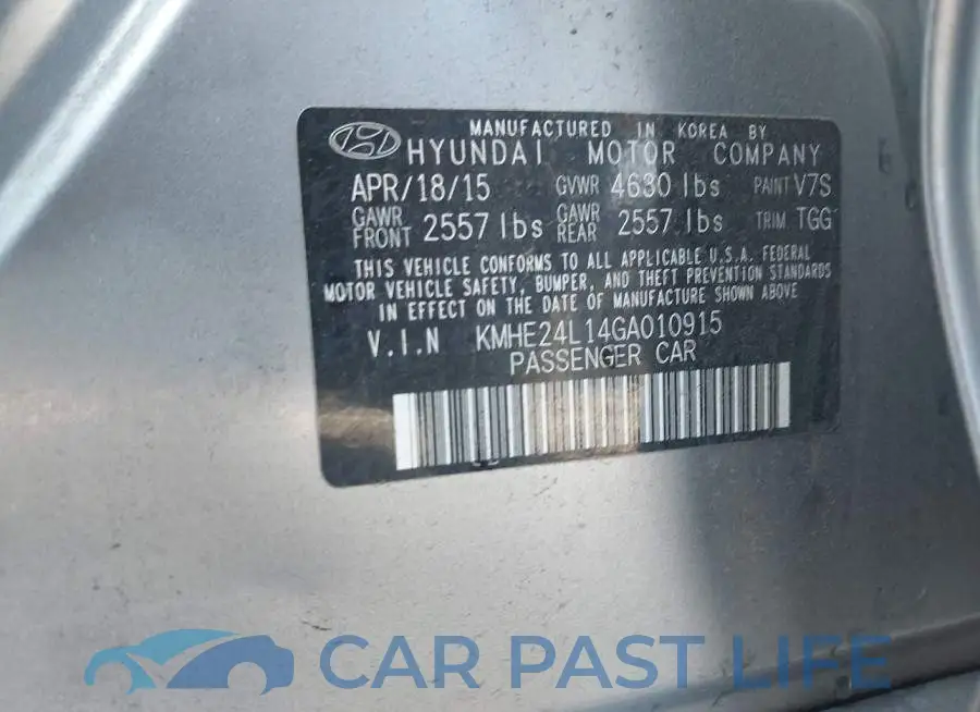 KMHE24L14GA010915# 9