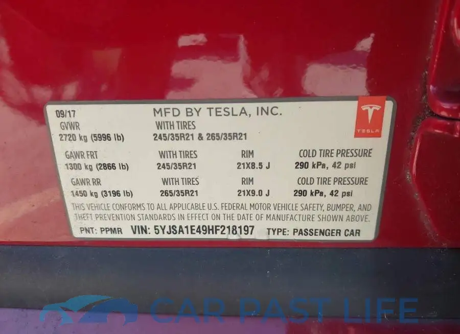 5YJSA1E49HF218197# 8