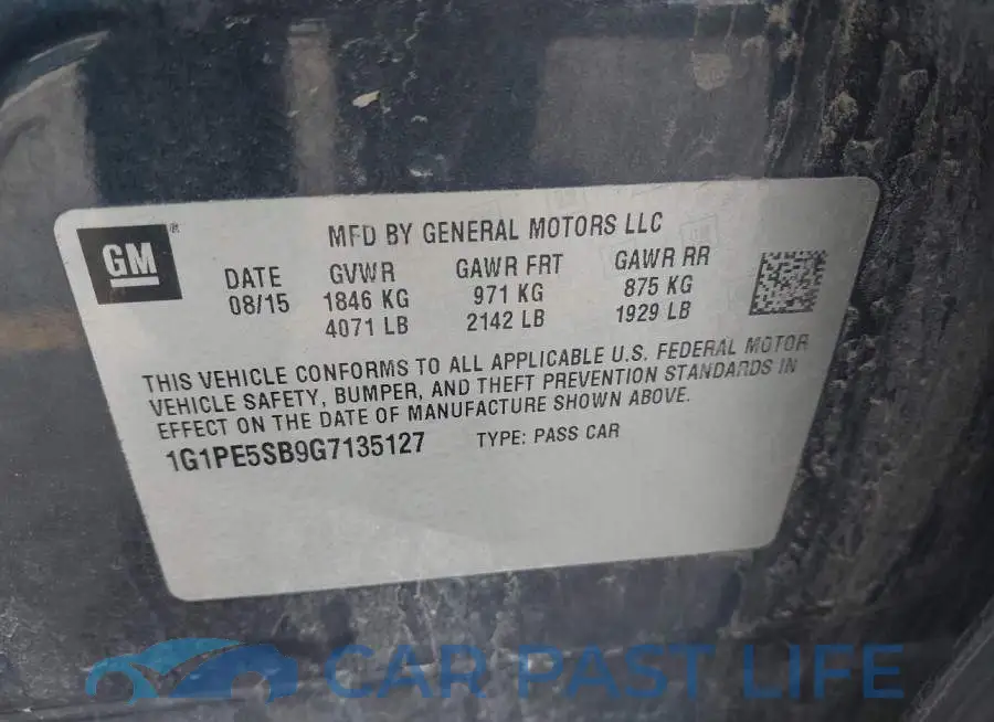 1G1PE5SB9G7135127# 9