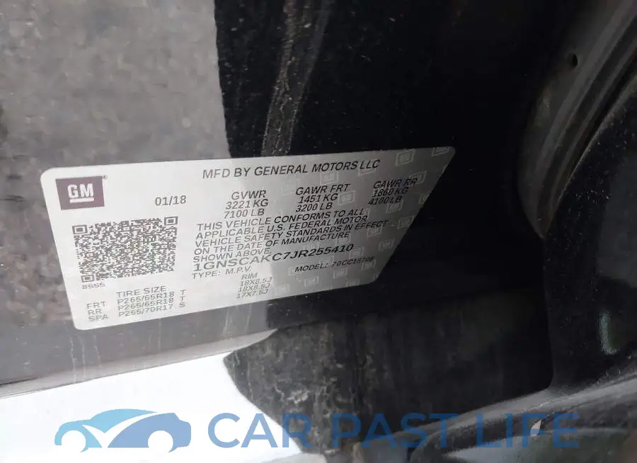 1GNSCAKC7JR255410# 9