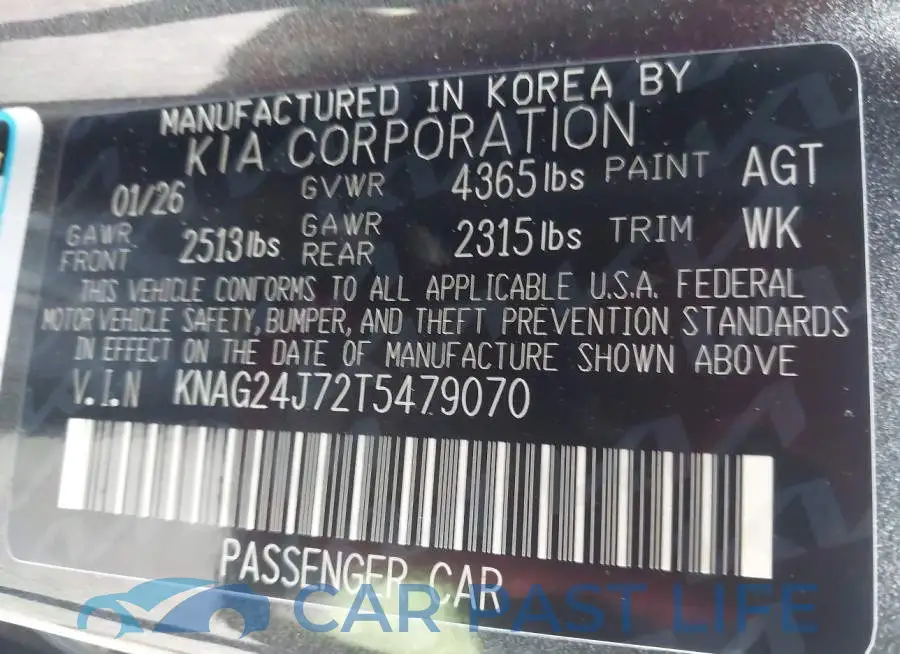 KNAG24J72T5479070# 9