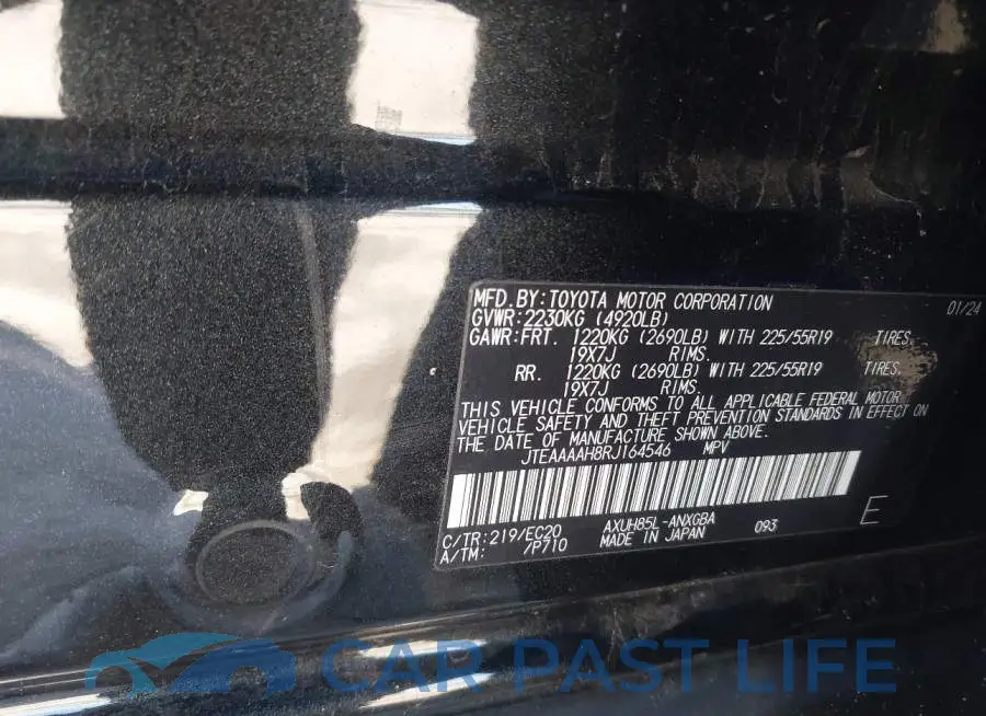 JTEAAAAH8RJ164546# 9