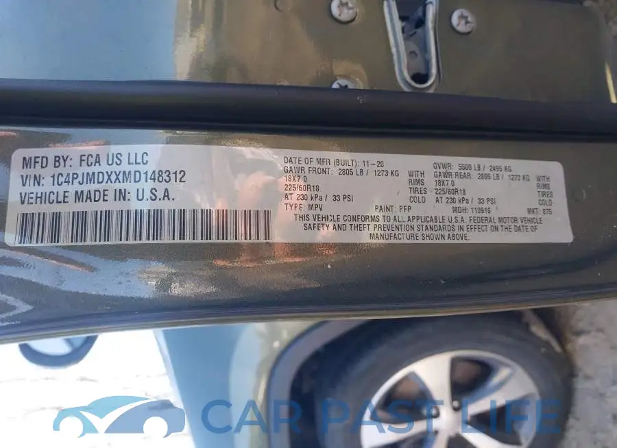 1C4PJMDXXMD148312# 9