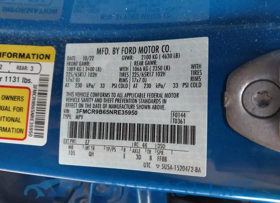 3FMCR9B65NRE35950# 9