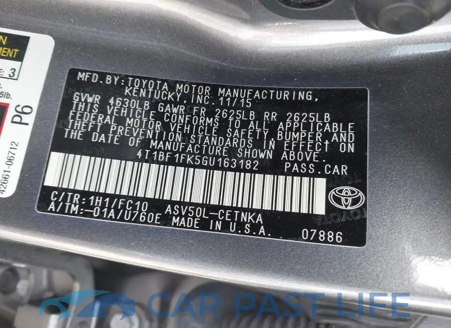 4T1BF1FK5GU163182# 9