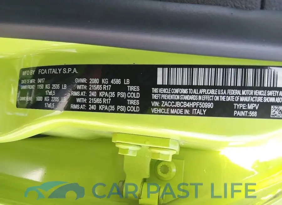 ZACCJBCB4HPF50990# 9