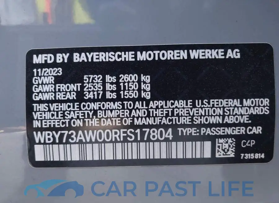 WBY73AW00RFS17804# 9