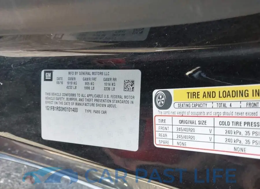 1G1FB1RS0H0101400# 9