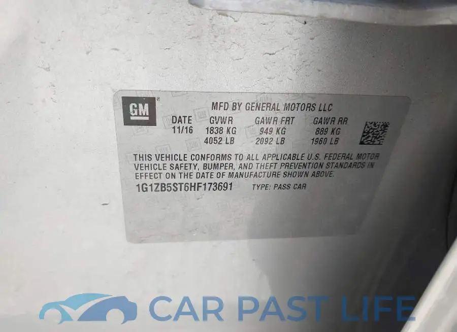 1G1ZB5ST6HF173691# 9