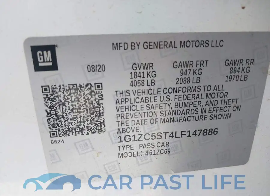 1G1ZC5ST4LF147886# 9